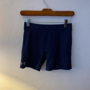 UA Navy Biker Shorts